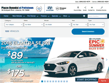 Tablet Screenshot of piazzahyundaipottstown.com